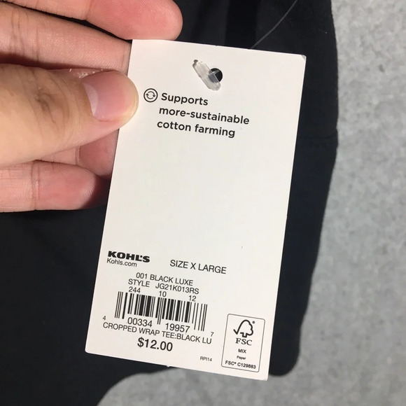 Womens NWT SO Crop Top Short Neutral Basic Summer Spring Feminine Criss Cross - Picture 2 of 5